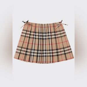 Burberry Kids Vintage Check Pleated Mini Skirt Size 10y